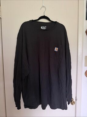 Carhartt Black Long-Sleeve Pocket Shirt